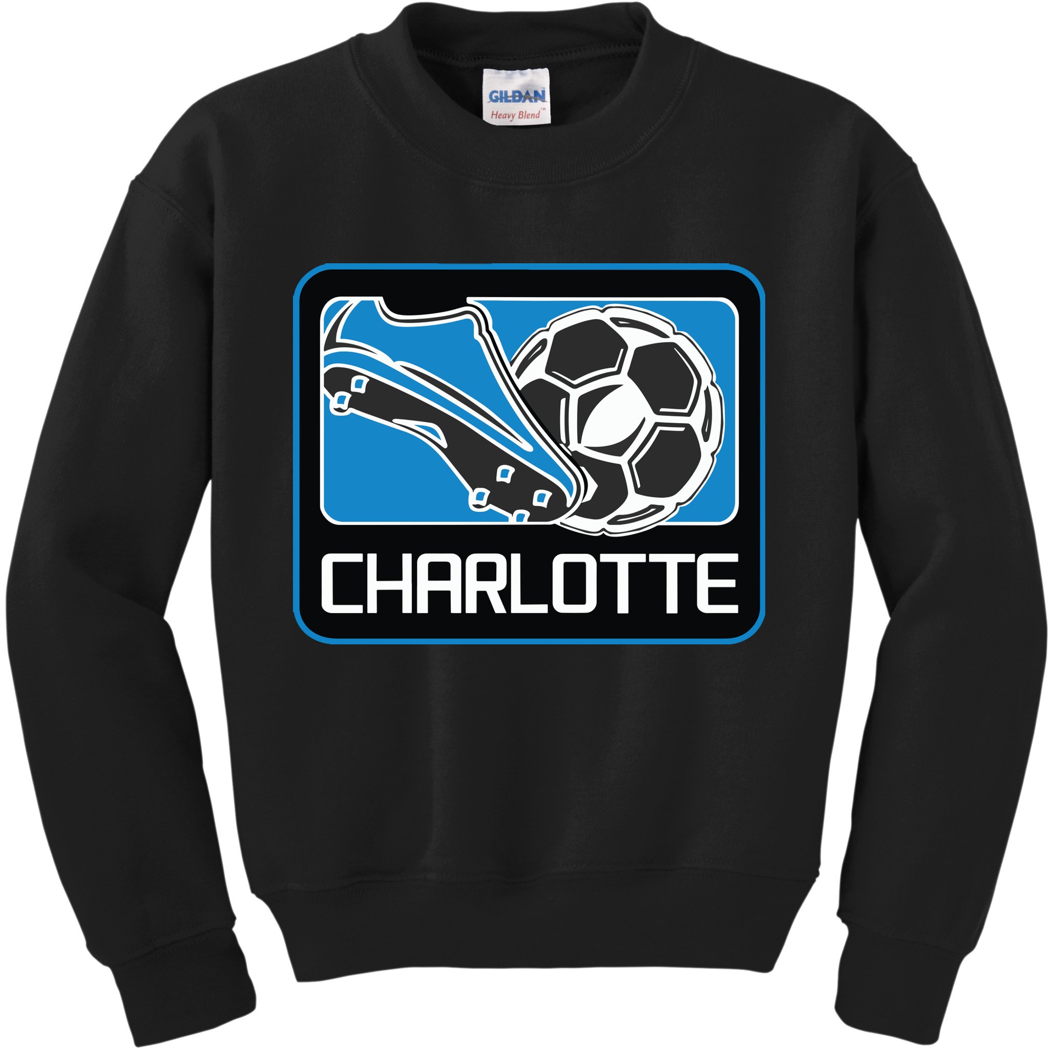 Cool Charlotte Soccer Cleats Kids Sweatshirt