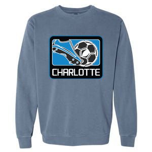 Cool Charlotte Soccer Cleats Garment-Dyed Sweatshirt