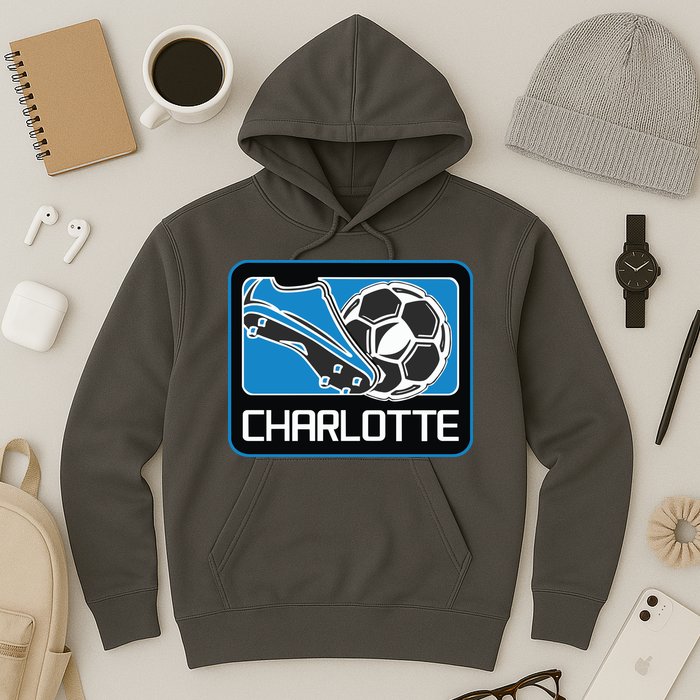 Cool Charlotte Soccer Cleats Hoodie