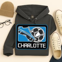 Cool Charlotte Soccer Cleats Hoodie