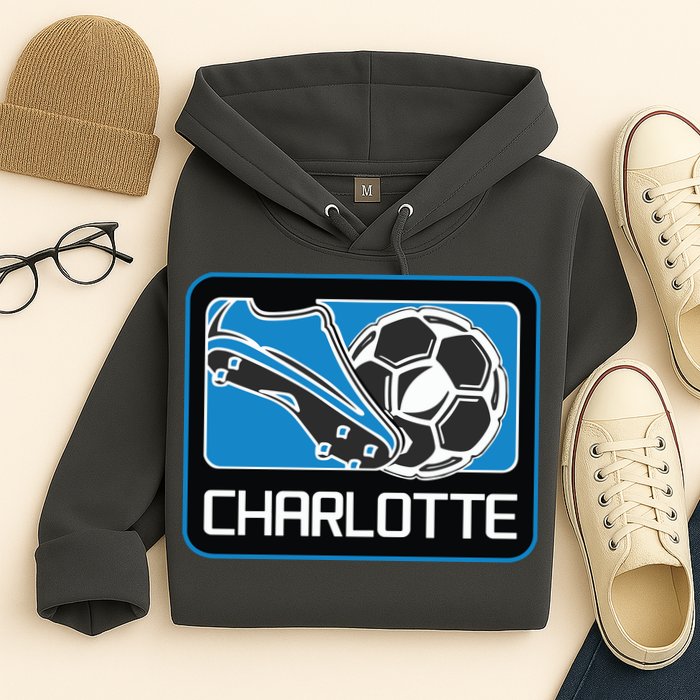 Cool Charlotte Soccer Cleats Hoodie