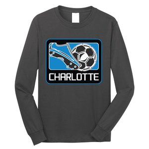 Cool Charlotte Soccer Cleats Long Sleeve Shirt