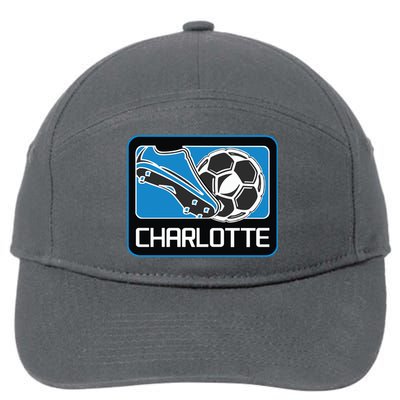 Cool Charlotte Soccer Cleats 7-Panel Snapback Hat