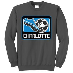 Cool Charlotte Soccer Cleats Tall Sweatshirt