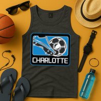 Cool Charlotte Soccer Cleats Tank Top