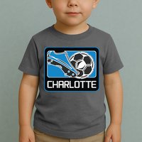 Cool Charlotte Soccer Cleats Toddler T-Shirt