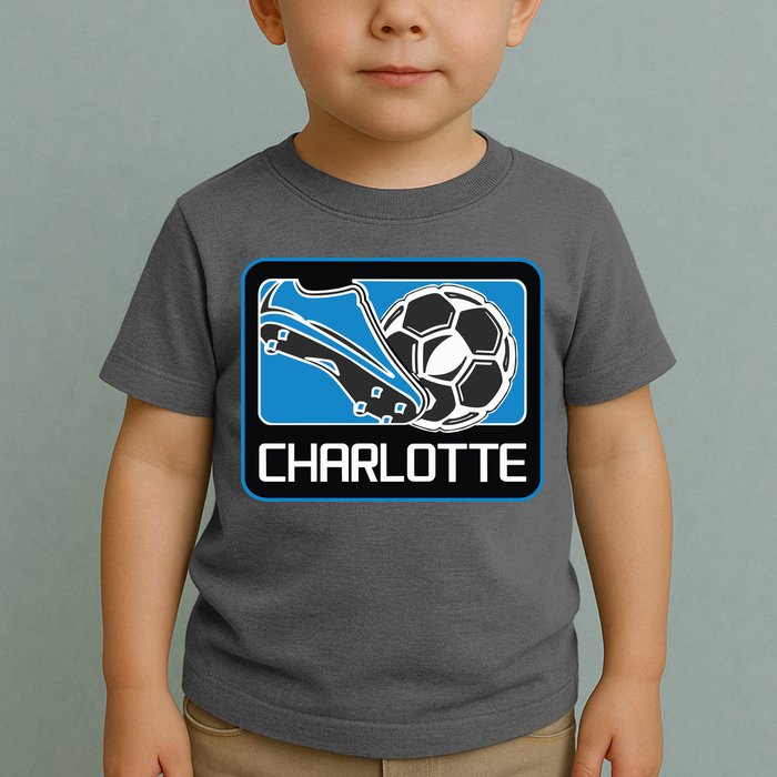 Cool Charlotte Soccer Cleats Toddler T-Shirt