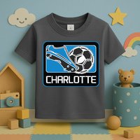 Cool Charlotte Soccer Cleats Toddler T-Shirt