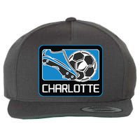 Cool Charlotte Soccer Cleats Wool Snapback Cap