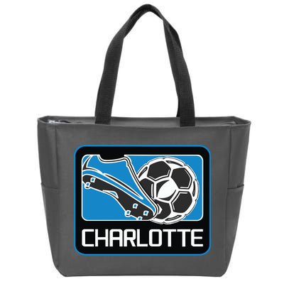 Cool Charlotte Soccer Cleats Zip Tote Bag