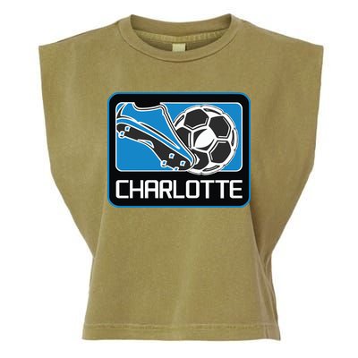 Cool Charlotte Soccer Cleats Garment-Dyed Women's Muscle Tee