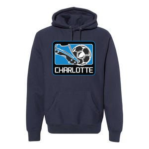 Cool Charlotte Soccer Cleats Premium Hoodie