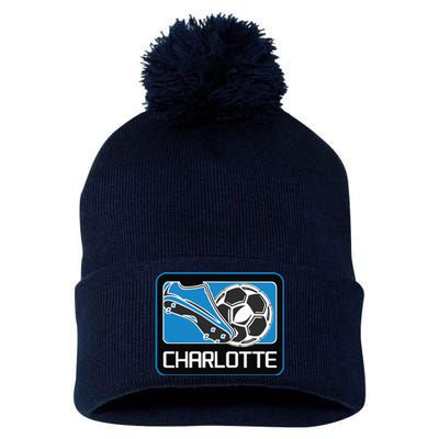 Cool Charlotte Soccer Cleats Pom Pom 12in Knit Beanie