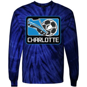 Cool Charlotte Soccer Cleats Tie-Dye Long Sleeve Shirt