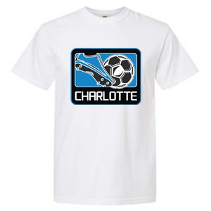 Cool Charlotte Soccer Cleats Garment-Dyed Heavyweight T-Shirt