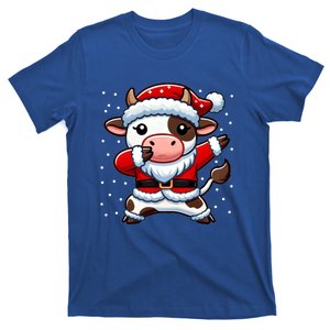 Christmas Cow Santa Funny Cow Lover Farmer Cool Gift T-Shirt