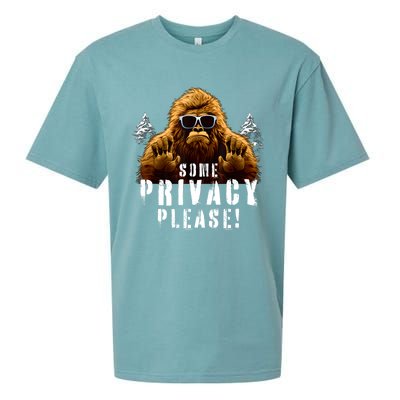 Cryptozoology Cryptid Sasquatch Believe Funny Bigfoot Sueded Cloud Jersey T-Shirt