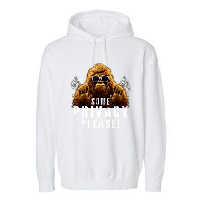 Cryptozoology Cryptid Sasquatch Believe Funny Bigfoot Garment-Dyed Fleece Hoodie