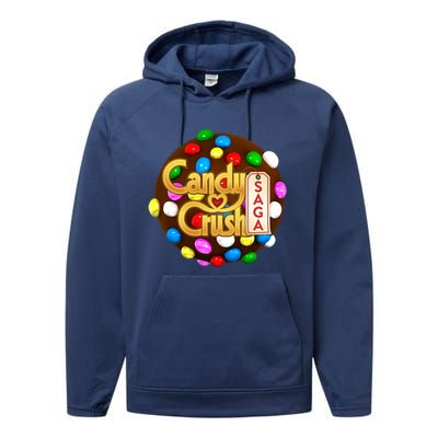 Candy Crush Saga Game Performance Fleece Hoodie