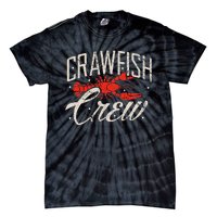 Crawfish Crew Seafood Cajun Boil Crayfish Louisiana Tie-Dye T-Shirt