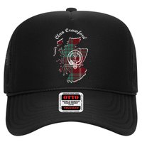 Clan Crawford Surname Last Name Scottish Tartan Crest Map Hat