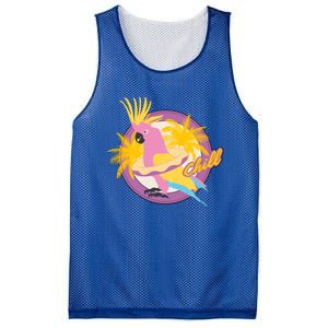 Cockatiel Cockatoo Summer Chill Vacay Party Beach Vibes Gift Mesh Reversible Basketball Jersey Tank