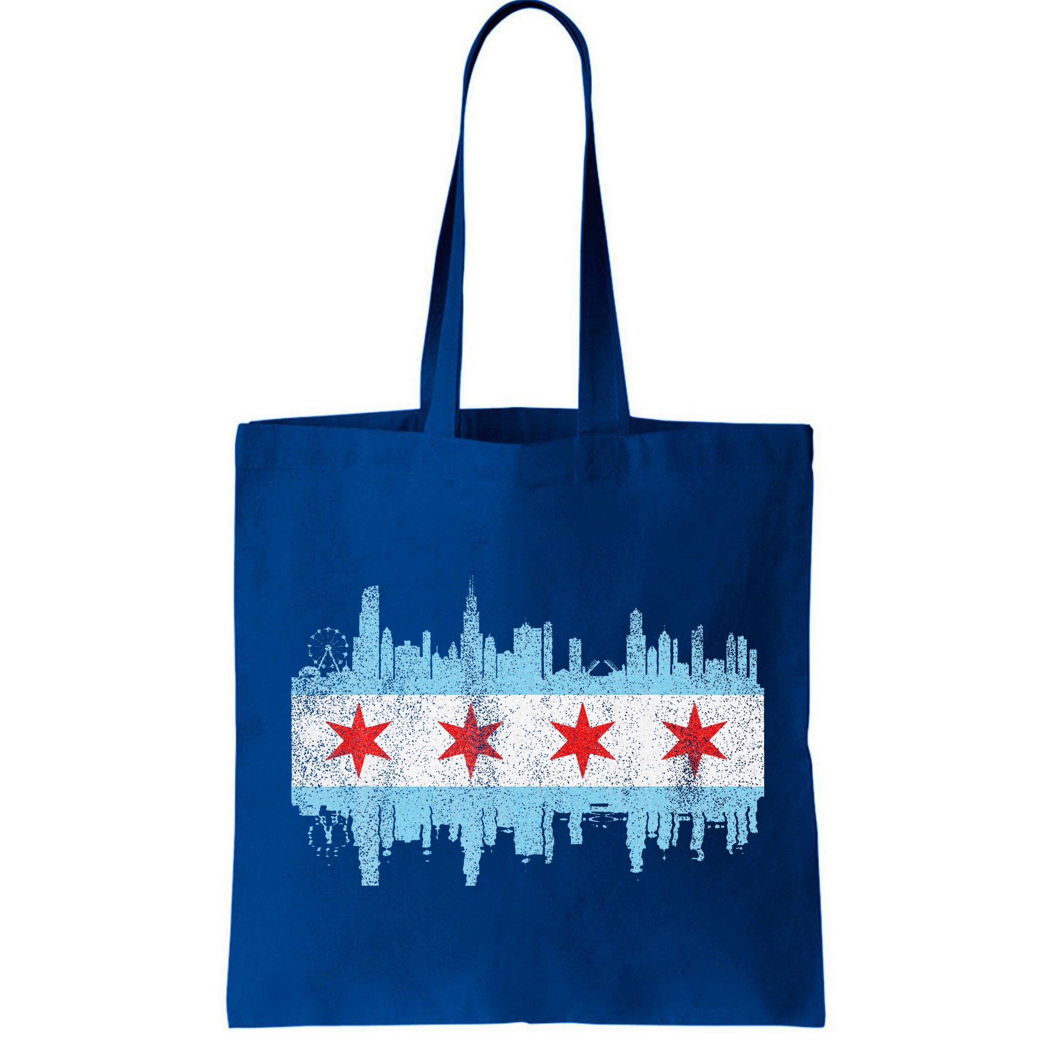 Chicago City Skyline Flag Vintage Chicago City Bag