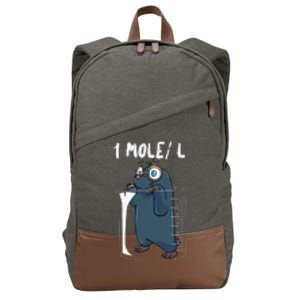 Chemistry Chemist Student Science Teacher Mole Cotton Canvas Backpack