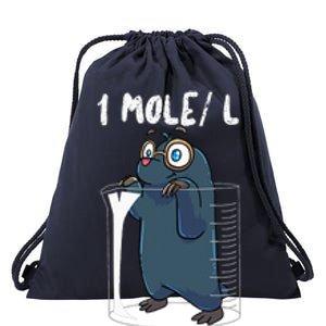 Chemistry Chemist Student Science Teacher Mole Drawstring Bag