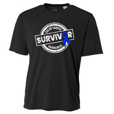 Colon Cancer Survivor Colon Cancer Awareness Month Cooling Performance Crew T-Shirt