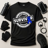 Colon Cancer Survivor Colon Cancer Awareness Month Cooling Performance Crew T-Shirt