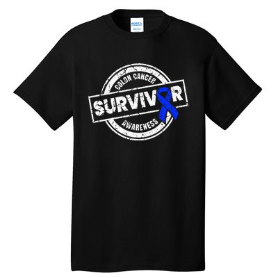 Colon Cancer Survivor Colon Cancer Awareness Month Tall T-Shirt