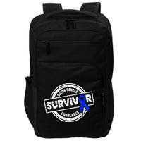 Colon Cancer Survivor Colon Cancer Awareness Month Impact Tech Backpack