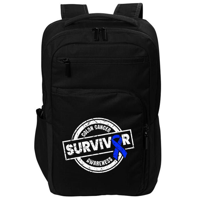Colon Cancer Survivor Colon Cancer Awareness Month Impact Tech Backpack