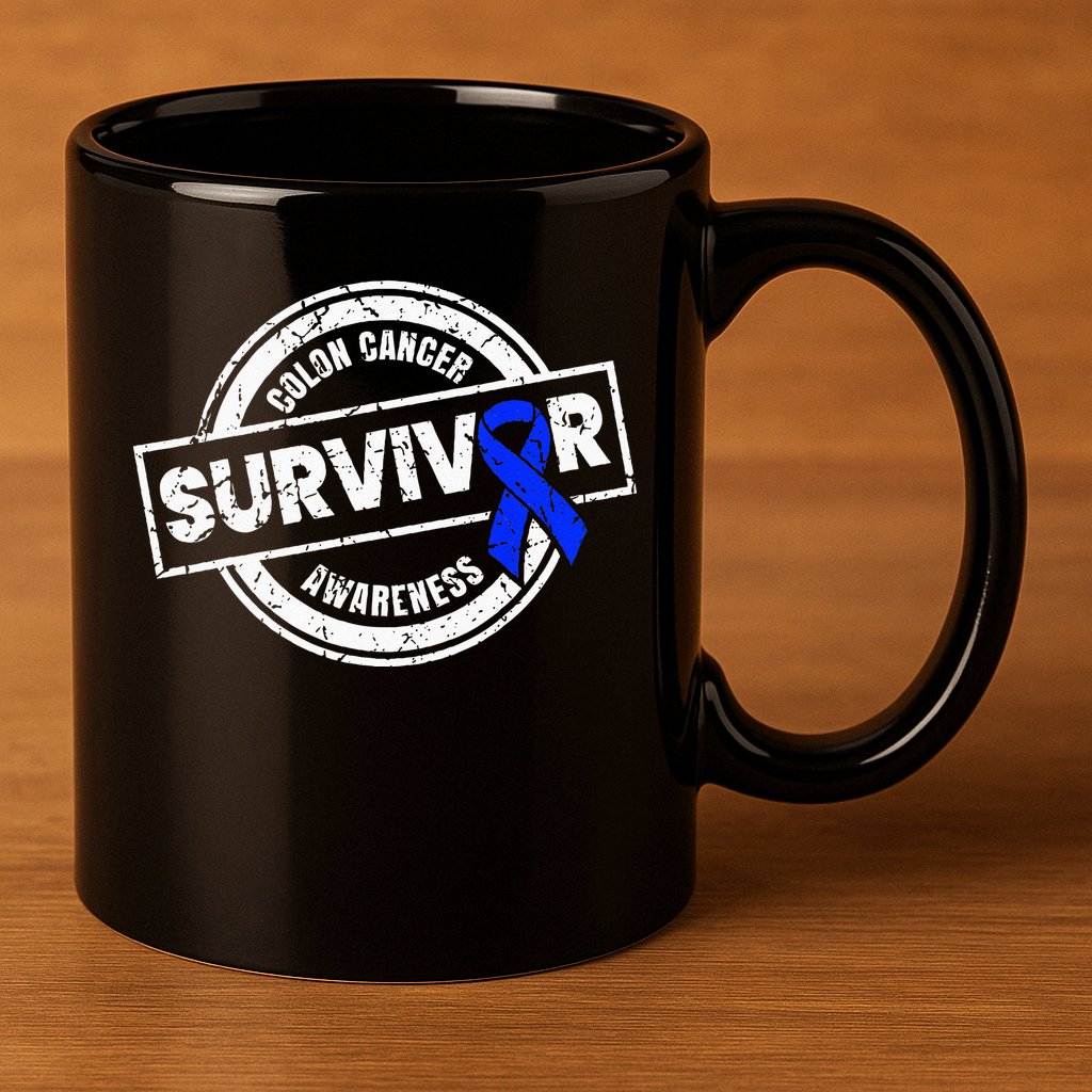 Colon Cancer Survivor Colon Cancer Awareness Month 11oz C Handle Ceramic Mug