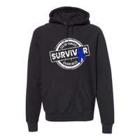 Colon Cancer Survivor Colon Cancer Awareness Month Premium Hoodie