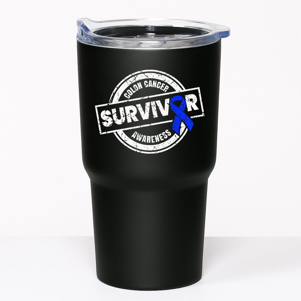 Colon Cancer Survivor Colon Cancer Awareness Month Tumbler