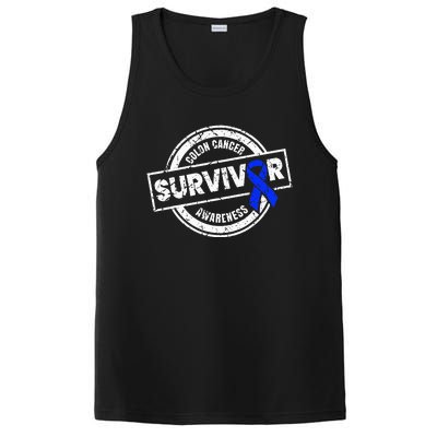 Colon Cancer Survivor Colon Cancer Awareness Month PosiCharge Competitor Tank