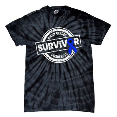 Colon Cancer Survivor Colon Cancer Awareness Month Tie-Dye T-Shirt