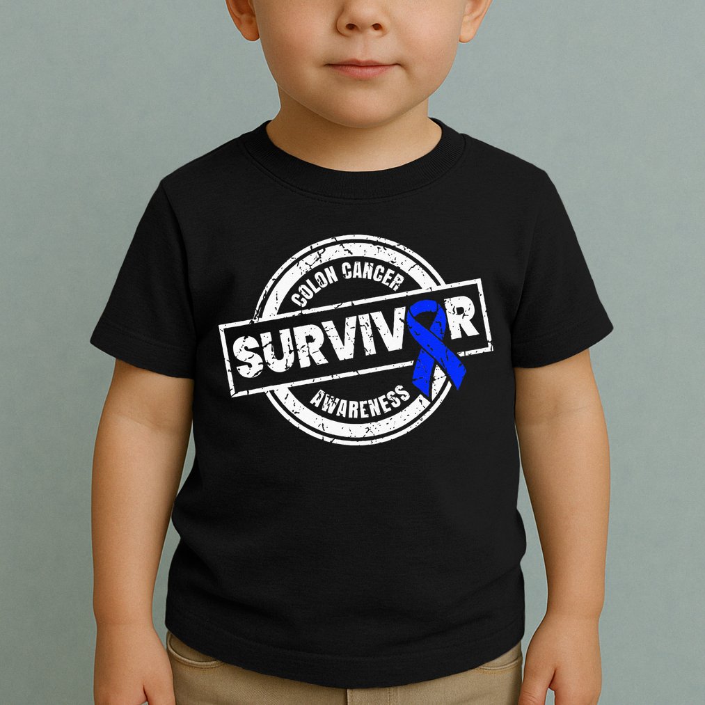 Colon Cancer Survivor Colon Cancer Awareness Month Toddler T-Shirt