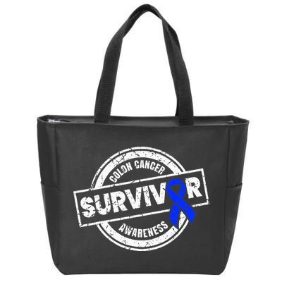 Colon Cancer Survivor Colon Cancer Awareness Month Zip Tote Bag