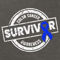 Colon Cancer Survivor Colon Cancer Awareness Month Cotton Canvas Backpack