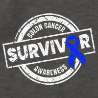 Colon Cancer Survivor Colon Cancer Awareness Month Vector Backpack