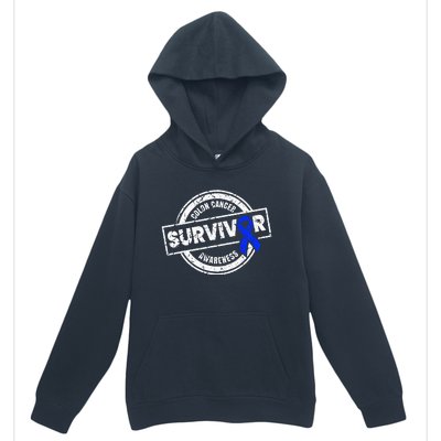 Colon Cancer Survivor Colon Cancer Awareness Month Urban Pullover Hoodie