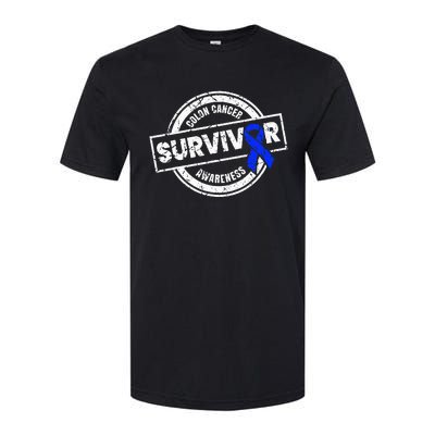 Colon Cancer Survivor Colon Cancer Awareness Month Softstyle CVC T-Shirt