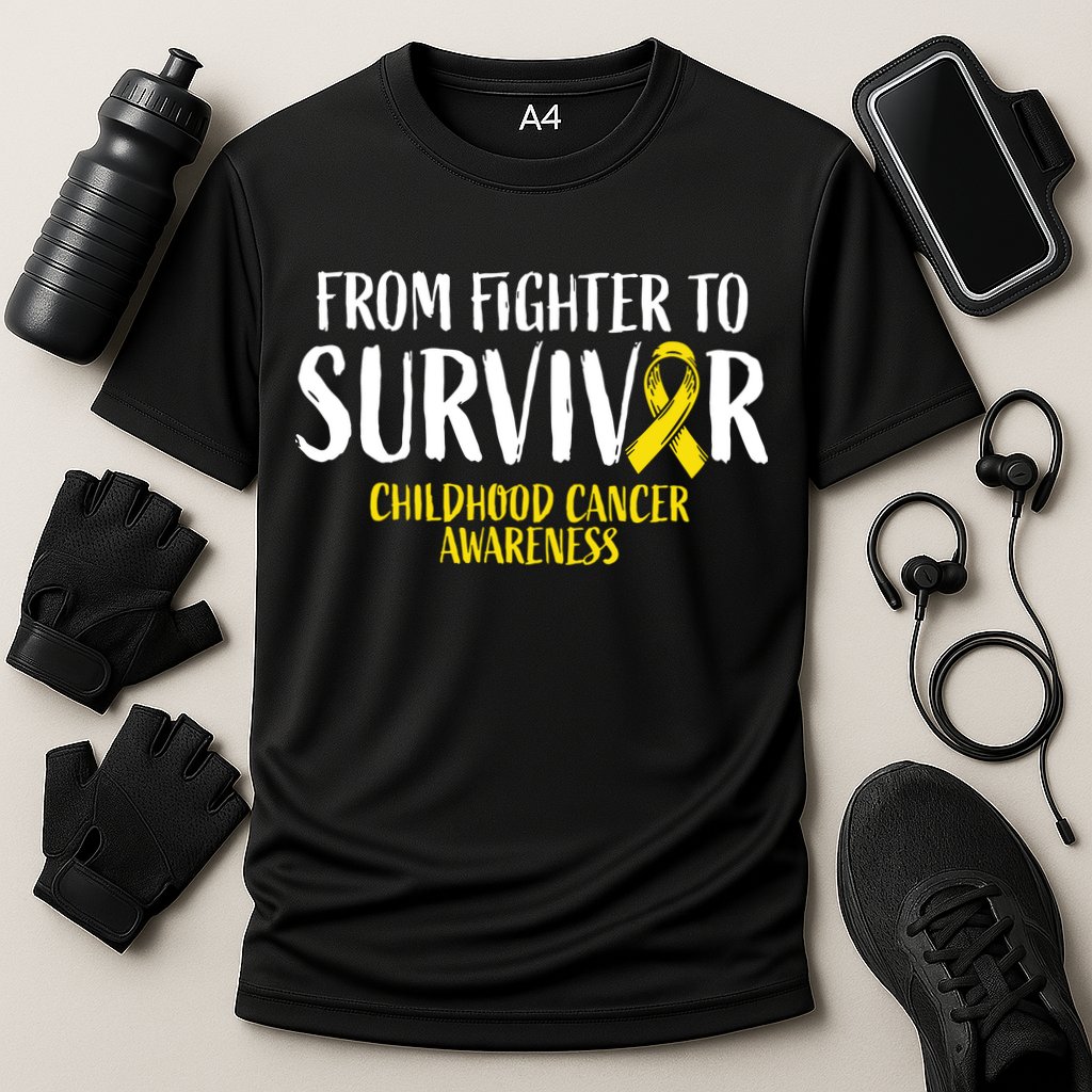 Childhood Cance Survivor Childhood Cancer Awareness Cooling Performance Crew T-Shirt