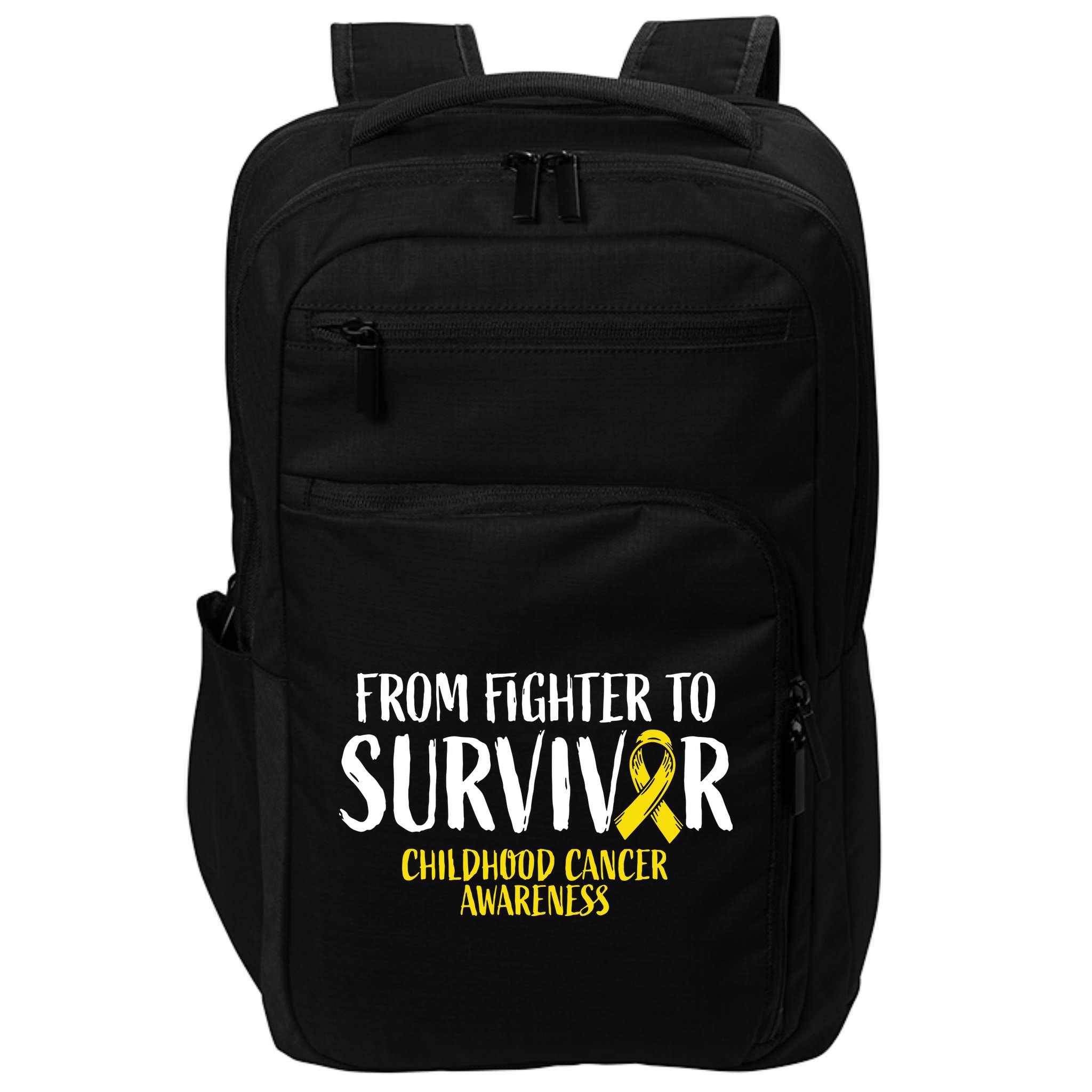 Childhood Cance Survivor Childhood Cancer Awareness Impact Tech Backpack