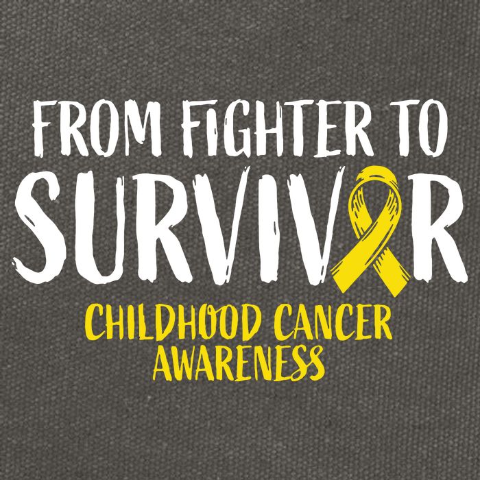 Childhood Cance Survivor Childhood Cancer Awareness Cotton Canvas Backpack