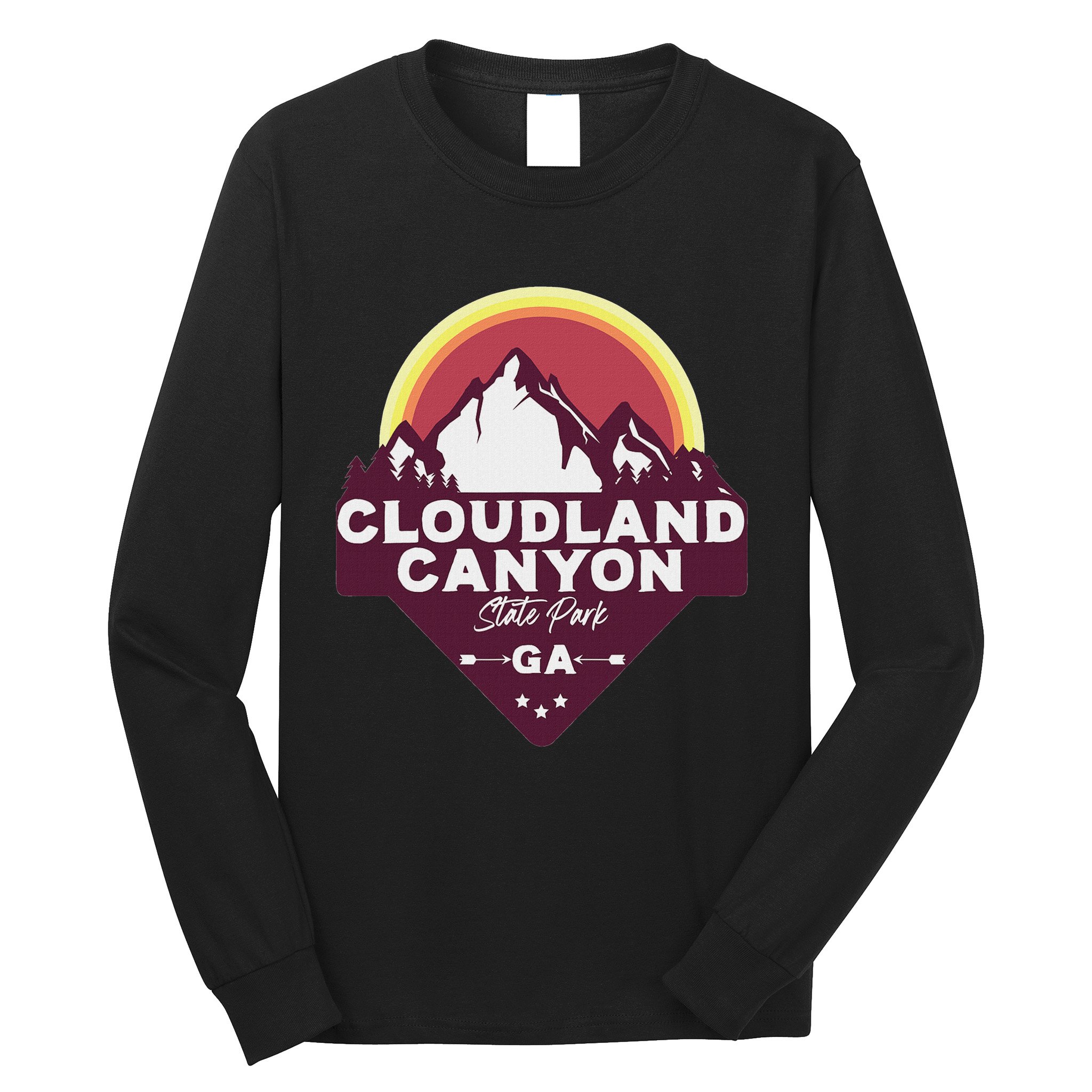 Cloudland Canyon State Park Georgia Ga Blue Ridge Mountains Long Sleeve Shirt