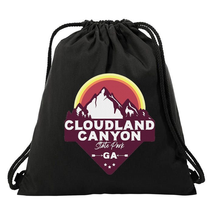Cloudland Canyon State Park Georgia Ga Blue Ridge Mountains Drawstring Bag